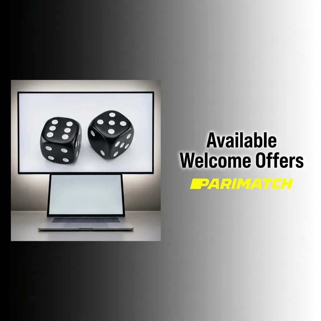 Table showing four welcome bonus options: Slots, Sports, Live Casino, and Instant Games with percentages and amounts.