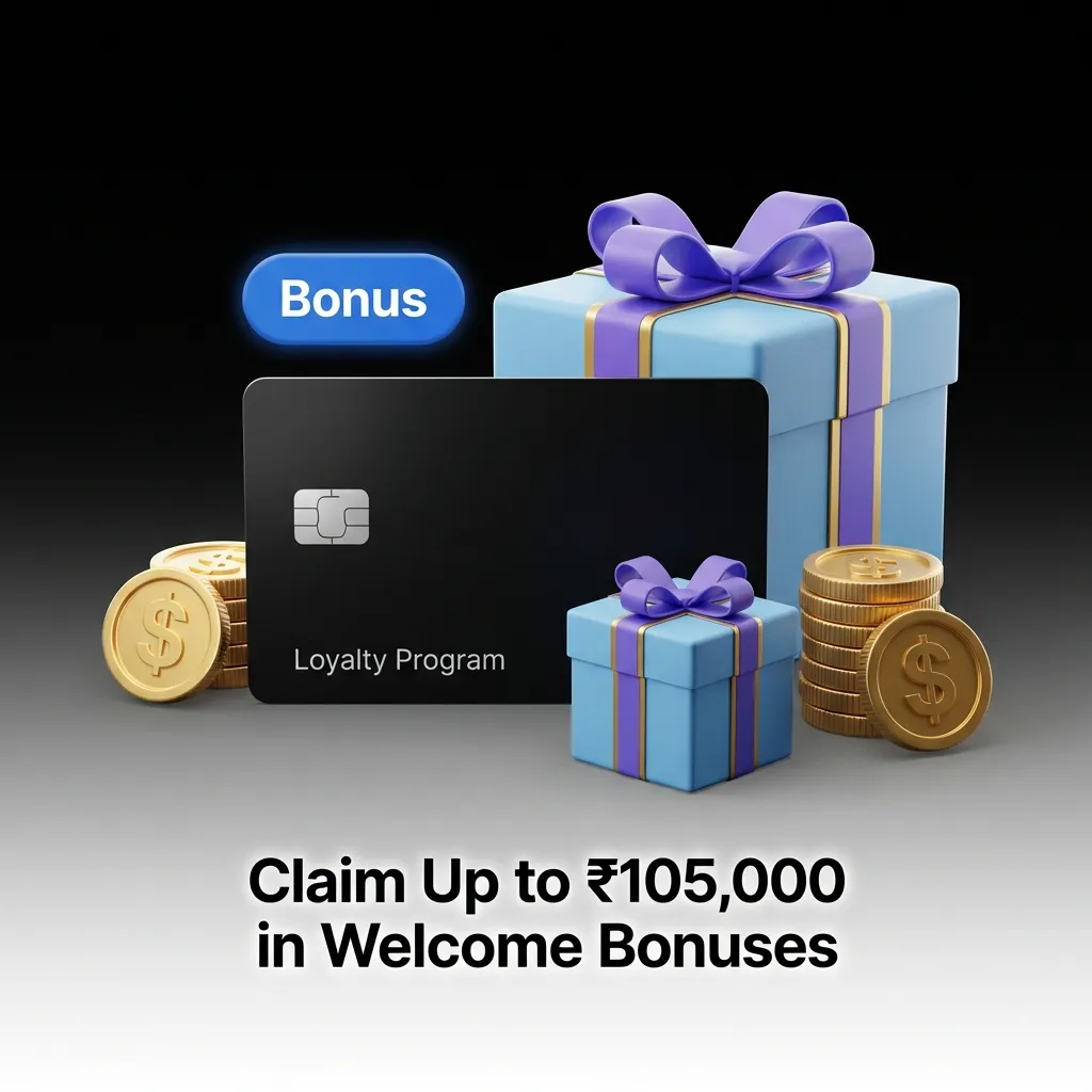 New players claiming tiered welcome bonuses up to ₹105,000 for sports betting, slots, live casino, and instant games