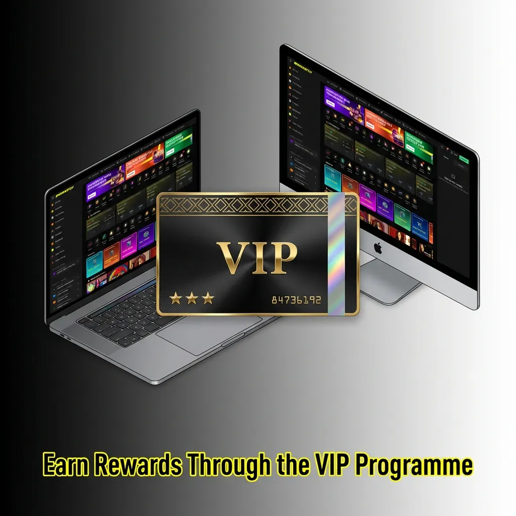 VIP loyalty program tiers from Bronze to Black, offering rewards like cashback, bonuses, and exclusive perks for high-rollers.