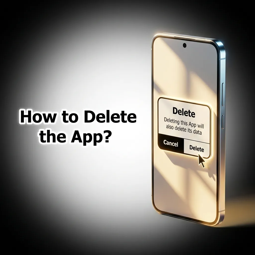Person uninstalling Parimatch betting app from smartphone showing Android and iOS deletion steps on screen
