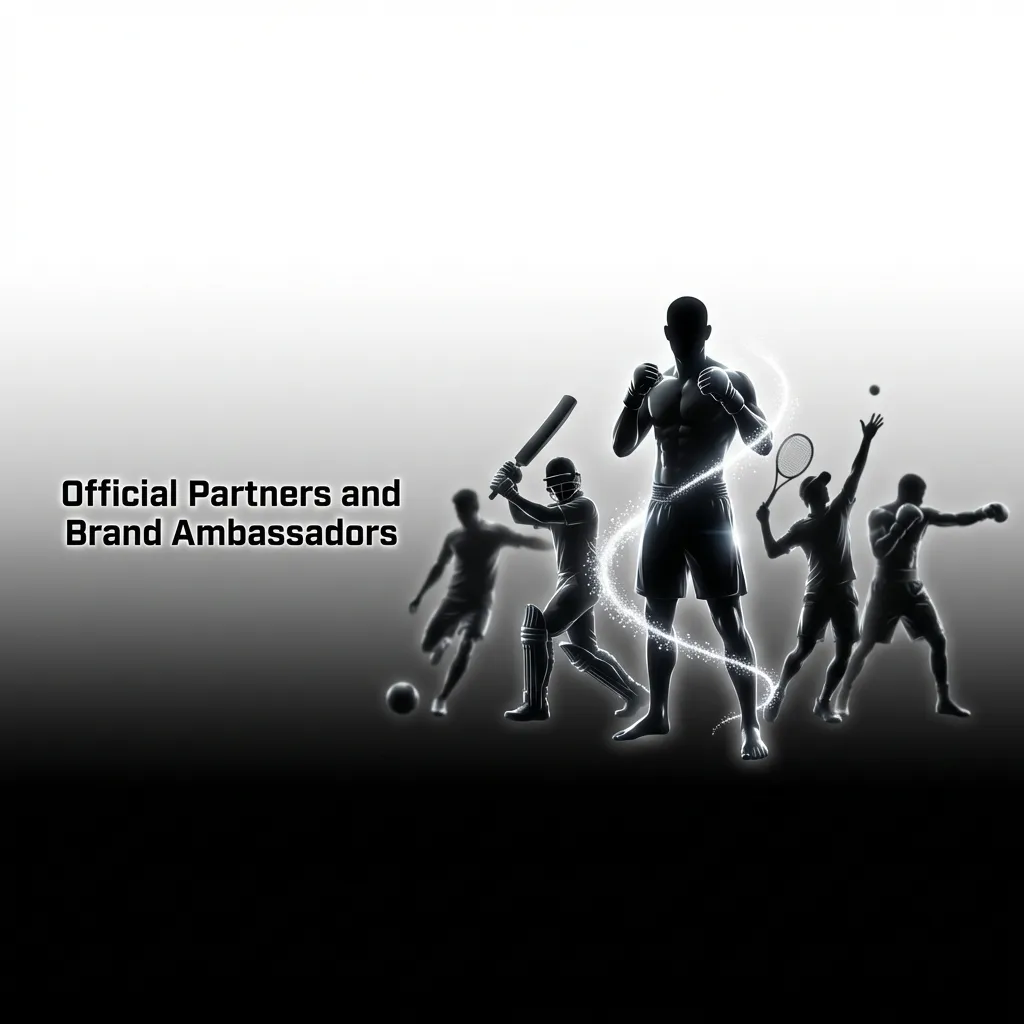 Former cricket stars and football legends promote responsible gaming as brand ambassadors for a sports betting platform.
