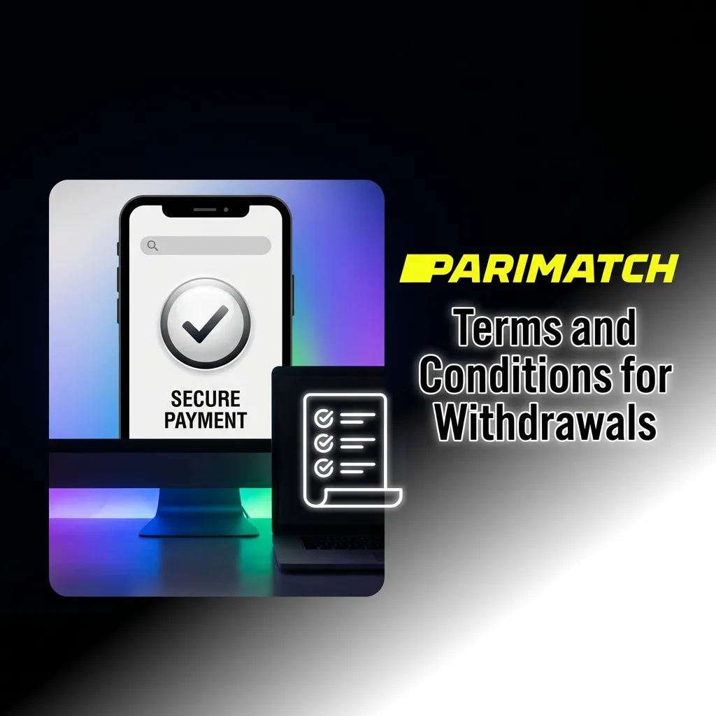 Withdrawal terms page showing verification, payment method rules, wagering requirements, and transaction limits.