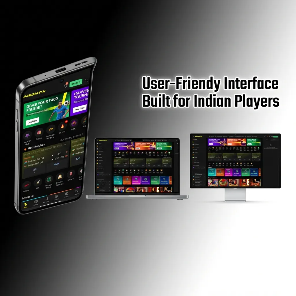 Clean navigation bar showing sports betting and casino options with quick filters for cricket, football, and kabaddi games.