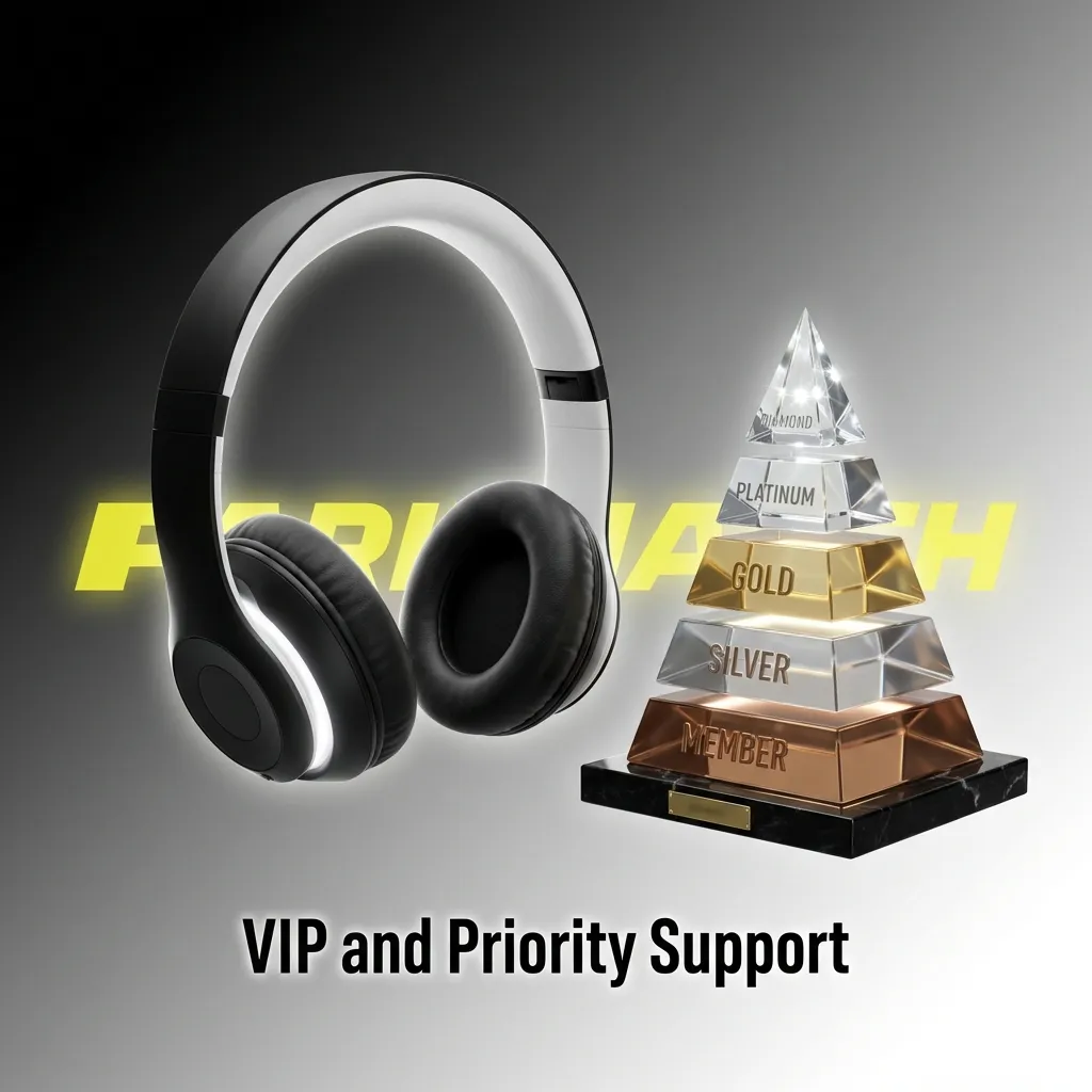 VIP members get dedicated account managers, priority channels, faster response times, and personalized service for loyal players.