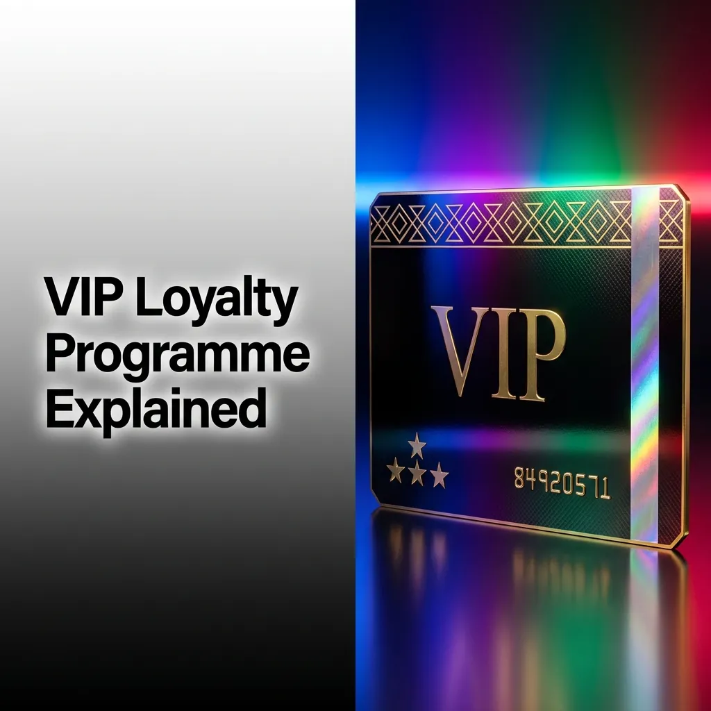 VIP loyalty programme with five tiers showing progression from Bronze to Diamond with increasing rewards and benefits